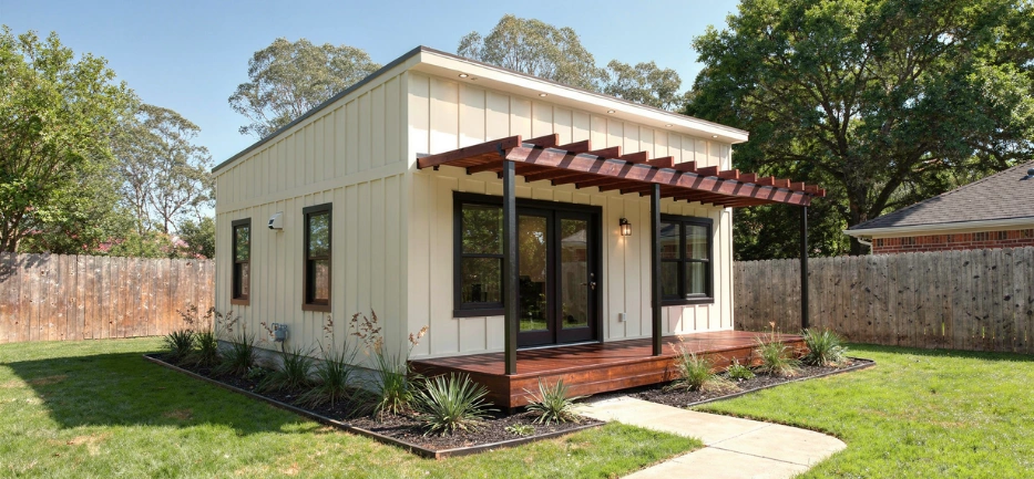 Custom ADU design and build project for a Dallas Texas homeowner