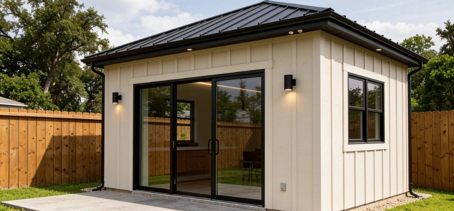 Garage conversion ADU project for a Dallas Texas homeowner